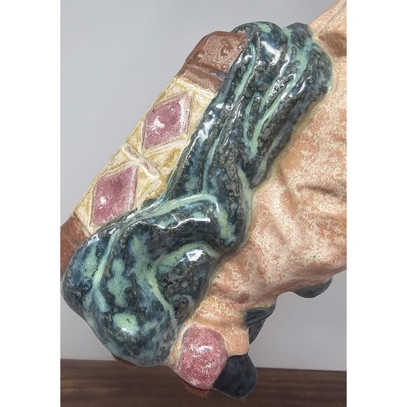 Vtg Nadal Handcrafted Spanish Porcelain Harlequin Figurine Playing Trumpet 11.5" - Picture 5 of 16